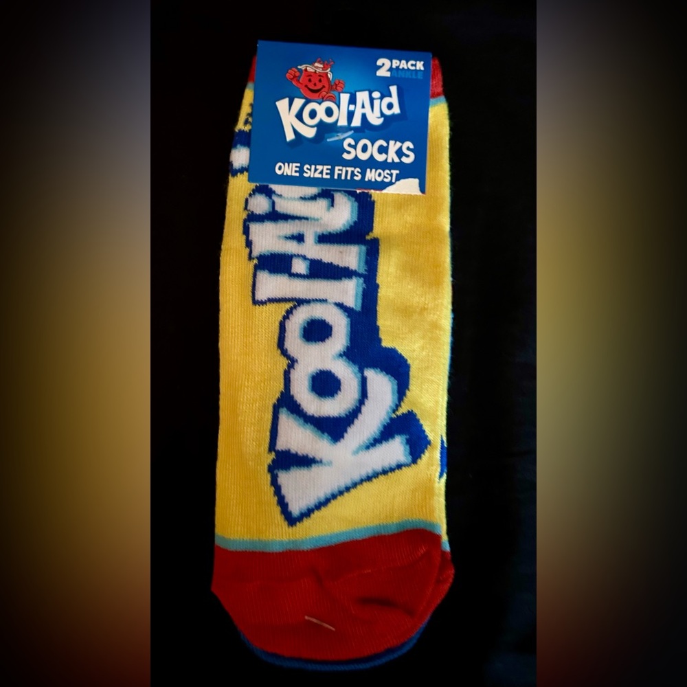 KOOL-AID WOMENS ANKLE SOCKS 2 PAIR ONE SIZE FITS MOST